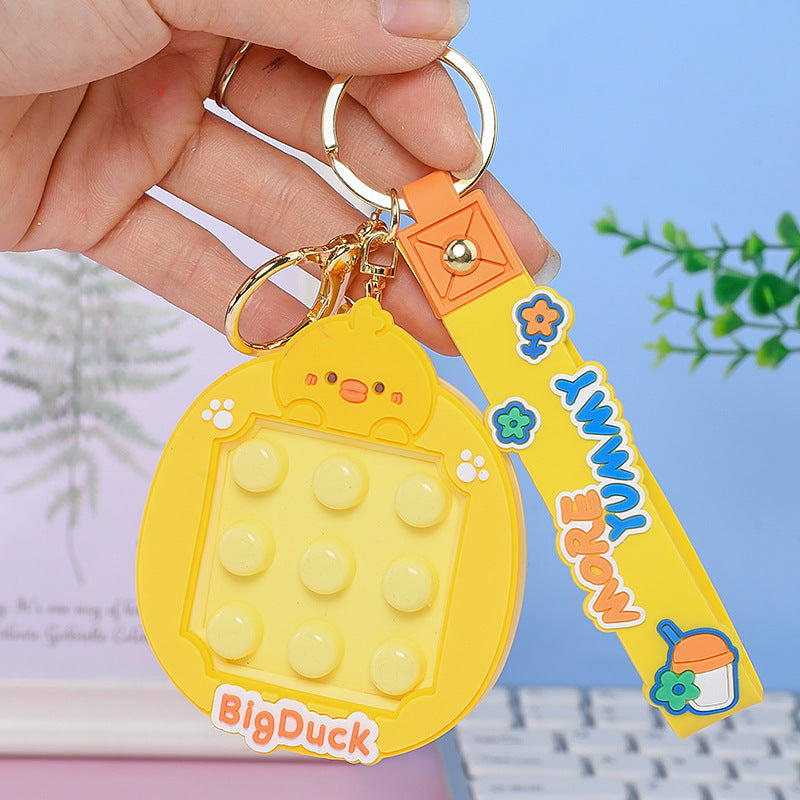 Wholesale Cartoon Animal Pinch Decompression Toy Car PVC Keychain